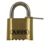Abus 180IB 50mm Open Shackle Combination Brass Padlock