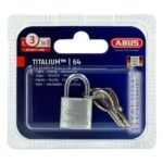 Abus 64TI Titalium 20mm Open Shackle Padlock