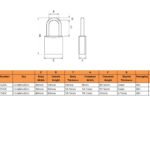 Abus 155 Series Open Shackle Combination Padlocks